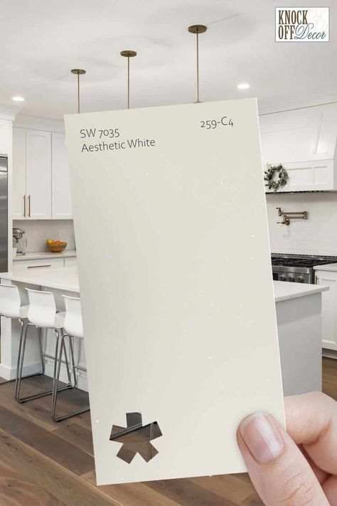 SW-single-aesthetic-white-chip Aesthetic White Sw, Sherman Williams Aesthetic White, Sw Aesthetic White Cabinets, Sw Shell White, Aesthetic White Coordinating Colors, Sherwin Williams Aesthetic White Walls, Sw Aesthetic White Walls, Aesthetic White Cabinets, Sw Aesthetic White