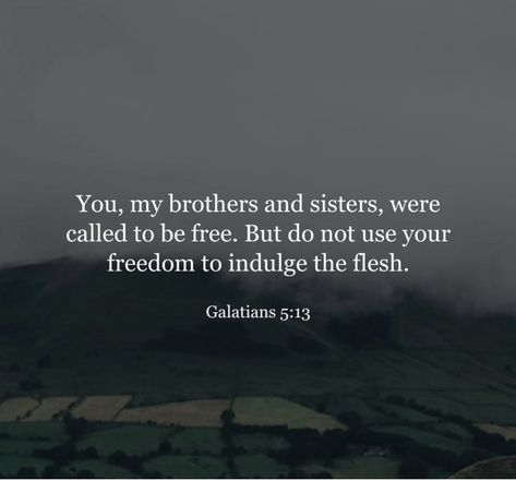 Galatians 5 13, Genesis 6, The Flesh, Brothers And Sisters, Verse Of The Day, Be Free, In The Flesh, I Win, God Is Good