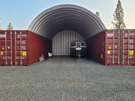 Discover how repurposing shipping containers with SteelMaster container covers can provide durable and cost-effective storage solutions. Container Barn Ideas, Shipping Container Store, Shipping Container Workshop, Shipping Container Sheds, Shipping Container Storage, Family Vision, Dr Ideas, Container Van, Hay Storage