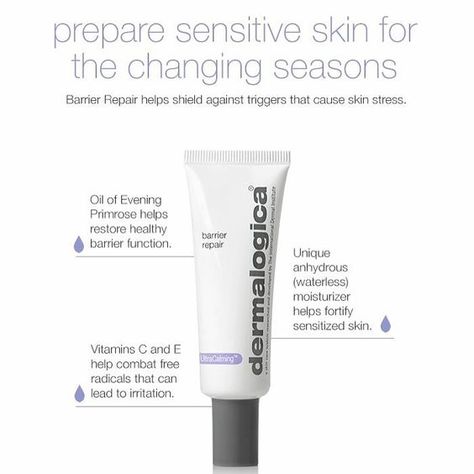 UltraCalming™ contains UltraCalming™ Complex, our exclusive complex clinically proven to control neurogenic and immunogenic inflammatory pathways that lead to skin sensitivity. #prepare #changingseason #winterishere #DermalogicaCDN Dermalogica Barrier Repair, Shape Of Nails, Esthetician Life, Age Spots On Face, Dermalogica Skin Care, Autumn Skin, Rounded Square, Diy Skincare, Pretty Hands