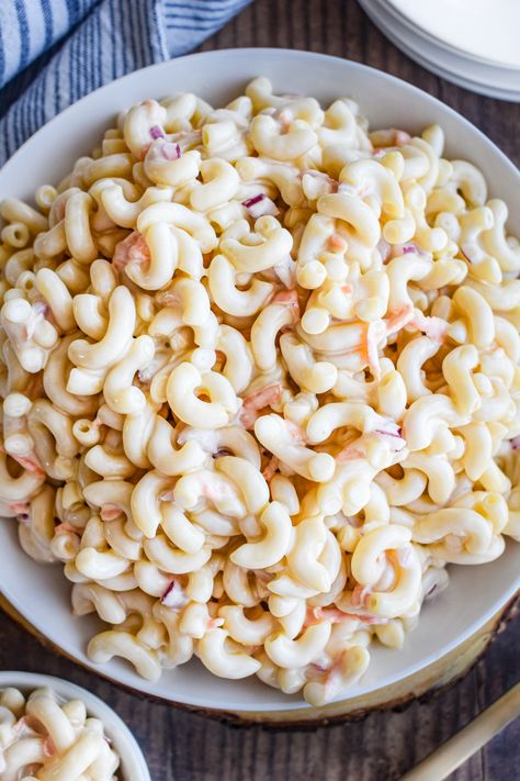 Sweet Macaroni Salad • Dance Around the Kitchen Sweet Macaroni Salad, Sweet Pasta Salads, Dance Around The Kitchen, Suddenly Salad, Sweet Condensed Milk, Pasta Side Dishes, Macaroni Salad Recipe, Ambrosia Salad, Cold Salad