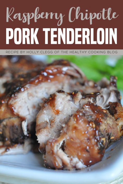 Raspberry Chipotle Pork Tenderloin Recipe : ObesityHelp Raspberry Chipotle Pork Tenderloin, Chipotle Pork Tenderloin, Tenderloin Crockpot, Tenderloin Recipes Crockpot, Chipotle Pork, Crockpot Pork Tenderloin, Slow Cooker Pork Tenderloin, Pork Tenderloin Recipe, Bariatric Friendly Recipes