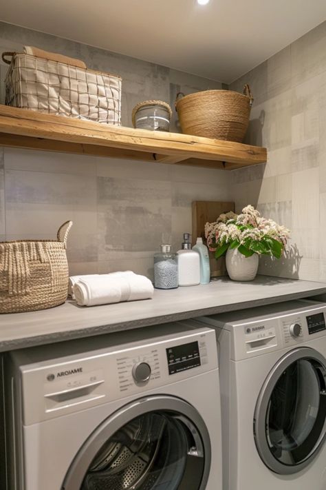 Want to give your laundry room a fresh and chic makeover? Explore these stylish wall tile ideas that blend functionality with design! From colorful ceramic designs to classic subway tiles, transform your laundry space into a place you'll love to be in. Discover creative patterns and textures that not only enhance your home's style but also make laundry day just a bit more fun. These practical and beautiful laundry room tiles will have you inspired to revamp your space and keep it looking sharp. Get your tiles ready! Laundry Room Tiles Wall, Tiled Laundry Room Walls, Laundry Room Tiles, Chic Laundry Room, Wall Tile Ideas, Room Floor Tiles, Laundry Room Tile, Room Wall Tiles, Laundry Room Wall