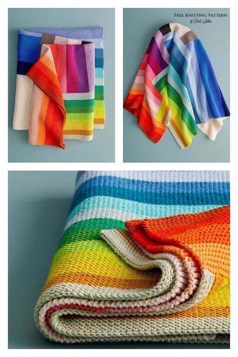 This Pin was discovered by KnittingPattern. Discover (and save!) your own Pins on Pinterest. Knitting A Blanket, Log Cabin Blanket, Cabin Construction, Cabin Blanket, Tag Blanket, Cottage Quilt, The Knitter, Rainbow Blanket, Lace Knitting Patterns