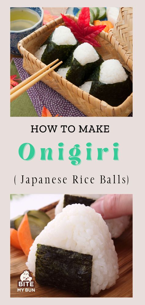 Filled Rice Balls, Rise Ball Japanese Food, Rice Balls Recipe Japanese Vegan, Homemade Rice Balls, How To Make Japanese Rice Balls, Omusubi Rice Ball, Asian Rice Balls Recipe, Rice Mold Ideas, Chinese Rice Balls