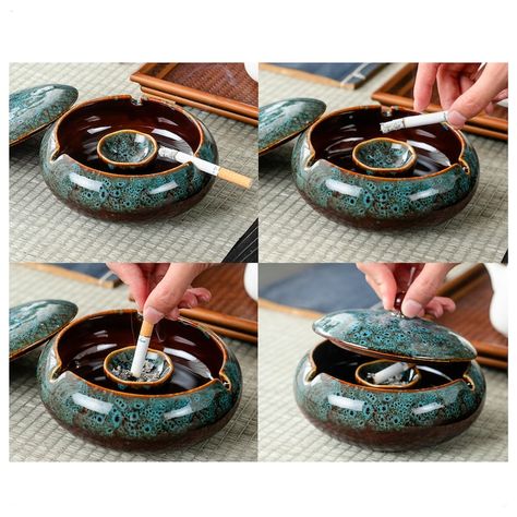 Ceramic Ashtrays Pottery, Ashtray Ceramic Design, Ceramic Ash Tray Handmade, Practical Ceramics Ideas, Practical Pottery Ideas, Pottery Ash Tray, Airdry Clay Ash Tray, Ceramic Ashtray Ideas, Ceramic Ashtray Handmade