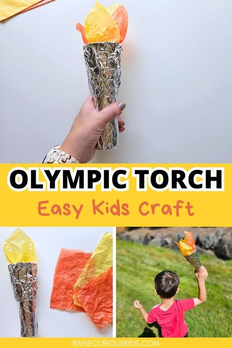 [CommissionsEarned] Easy Olympic Torch Craft- Get Ready For The Olympics With This Easy Diy Olympic Torch Craft For Kids! Using Materials You Likely Already Have On Hand (Including A Toilet Paper Roll And A Paper Cup), You Can Quickly Make A Stunning And Sturdy Olympic Torch. Perfect Activity For Before You Watch The Summer Olympics Or The Winter Olympics To Get You In The Spirit Of The Games.It's Also A Great Craft For A Unit Of Olympics-Themed Activities Or As #easysummercraftsforkids Torch Craft For Kids, Torch Craft, Olympic Torch Craft, Olympic Themed Activities, Summer Olympics Crafts, Olympics Facts, Shipwrecked Vbs, Olympic Games For Kids, Olympic Idea