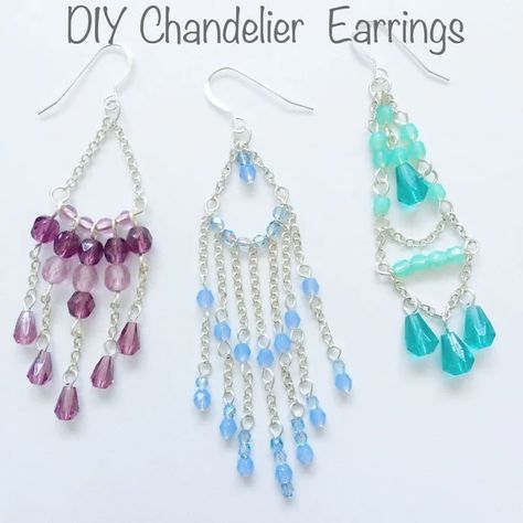 Beginners Guide to DIY Chandelier Earrings: 7 Steps (with Pictures) Diy Jewelry For Beginners, Chandelier Earrings Diy, Making Jewelry For Beginners, Easy Diy Ideas, Diy Chandelier, Make Earrings, Easy Diy Jewelry, Earrings Diy, Homemade Jewelry