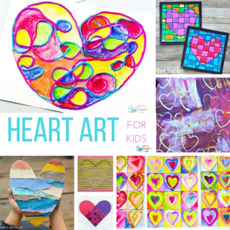 Arty Crafty Kids Logo Heart Process Art, February Process Art Preschool, Valentine Process Art Preschool, Valentines Day Art Projects Elementary, Kindness Art Projects For Kids, February Art Projects For Kids, Heart Art For Kids, February Crafts For Kids, Valentine's Crafts For Kids