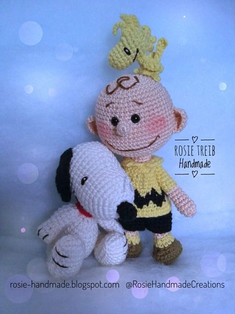 Peanuts Amigurumi Free Pattern, Peanuts Crochet Pattern Free, Crochet Charlie Brown Free Pattern, Crochet Peanuts Characters, Crochet Charlie Brown, Charlie Brown Crochet, Peanuts Crochet, Crochet Snoopy, Woodstock Snoopy