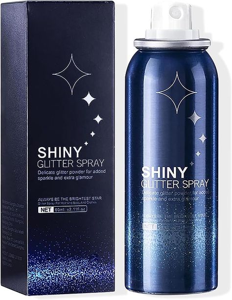 Glitter Hairspray, Body Glitter Spray, Spray Glitter, Glitter Hair Spray, Spray For Hair, Shimmer Spray, Body Shimmer, Glitter Spray, Skincare Cosmetics