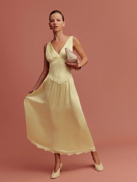 Sleeveless Midi Dress, Swimwear Dress, Vintage Inspired Dresses, Silk Maxi Dress, Dropwaist Dress, Silk Charmeuse, Fall Fashion Outfits, Midi Dress Sleeveless, Linen Clothes