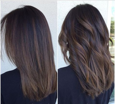 Straight Balayage, Medium Ombre Hair, Dimensional Balayage, Straight Hair Highlights, Balayage Straight, Balayage Straight Hair, Fun Hairstyles, Brunette Balayage, Hair Color Light Brown