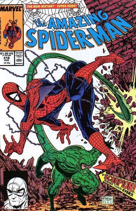 the Amazing Spider-Man (vol.1) #318 by Todd McFarlane Wallpaper Spider Man, Miss Hulk, Marvel Comics Covers, Todd Mcfarlane, Comic Poster, The Amazing Spider Man, Vintage Comic Books, Marvel Comic Books, Amazing Spider Man