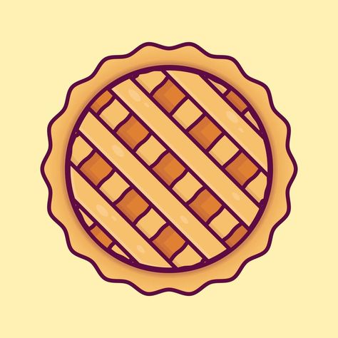 Apple pie cartoon vector isolated Cartoon Pie Drawing, Apple Pie Drawing Easy, How To Draw A Pie, Pie Art Drawing, Pie Drawing Cute, Pie Drawing Easy, Pie Tattoo Simple, Apple Pie Drawing, Apple Pie Illustration