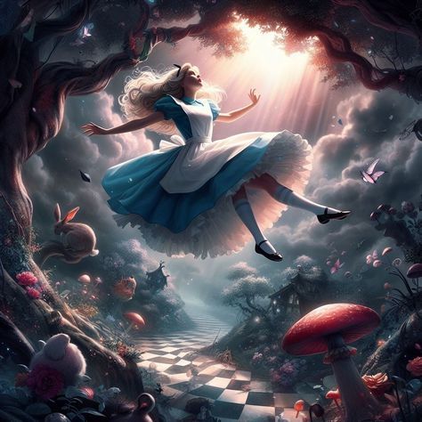 Alice In Wonderland Realistic, Alice In Wonder Land, Aries Wallpaper, Evil Alice, Alice In Wonderland 1, Alice In Wonderland Diy, Alice In Wonderland Artwork, Dark Alice In Wonderland, Wonderland Artwork