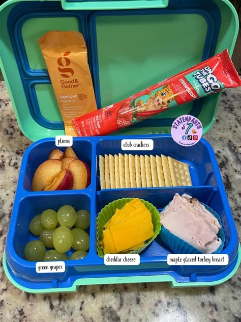 Homemade School Lunches, Picky Eater Lunch, Lunch For Kids, Fun School Lunches, Easy Lunches For Kids, Kids Lunch Box Meals, Bento Box Lunch For Kids, Kindergarten Lunch, Healthy Summer Snacks