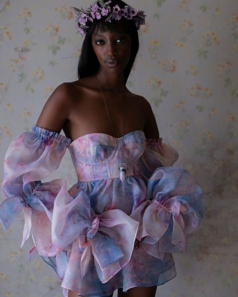 Things that inspire Eras Tour Dress, Organza Mini Dress, Kitten Sweater, Skirt Bow, Silk Dressing Gown, Corset Skirt, Puff Dress, Pastel Tie Dye, Knitted Coat