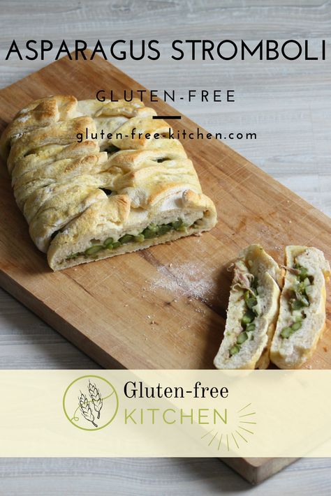 Gluten Free Stromboli Dough, Gluten Free Stromboli, Stromboli Recipe, Stuffed Bread, Gluten Free Kitchen, How To Cook Ham, Bread Mix, Low Carb Gluten Free, Asparagus Recipe