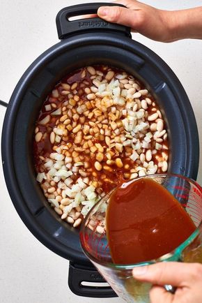 Baked Beans Recipe Crockpot, The Best Baked Beans, Beans Recipe Crockpot, Baked Beans From Scratch, Baked Beans Crock Pot, Best Baked Beans, Slow Cooker Baked Beans, Baked Beans With Bacon, Beans In Crockpot