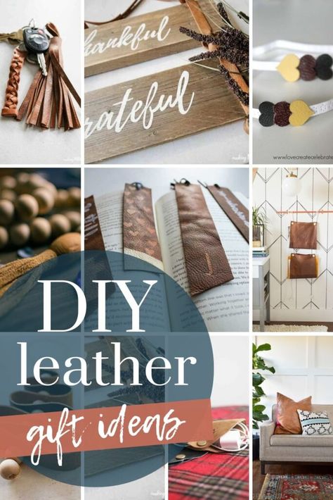 Explore a collection of stunning leather gift ideas that you can easily make at home. From personalized keychains to stylish wallets and chic bracelets, these projects will delight your loved ones and show off your crafting skills. Get inspired and start crafting today! Leather Diy Gifts, Easy Diy Leather Projects, Small Leather Projects Ideas, Leather Projects For Beginners, Scrap Leather Projects Diy, Beginner Leather Projects, Leather Scraps Ideas, Leather Projects Ideas, Leather Craft Ideas