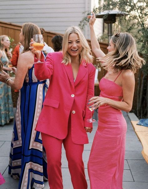 Summer Color Pallet Outfits, Bright Wedding Dress, Colorful Cocktail Attire Men, Garden Party Semi Formal, Colorful Wedding Guests, Coastal Cocktail Attire, Floral Wedding Attire, Groom Outfit Change, Garden Party Formal Attire