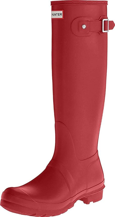 PRICES MAY VARY. Rubber Upper Textile Lining Synthetic Sole Hunter Original Tall WFT1000RMA MLR Womens Boots Red - 7 UK - 9 US - 40/41 EU Red Hunter Rain Boots, Black Wellies, Hunter Wellington Boots, Old West Boots, Red Hunter Boots, Womens Hunter Boots, Red Hunter, Hunter Wellies, Snow Rain