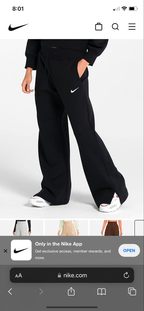 Wide Leg Nike Sweatpants, Nike Wide Leg Sweatpants, Wide Leg Sweatpants, Nike Sweatpants, Christmas 2022, Wide Leg, Sweatpants, Nike, Pants