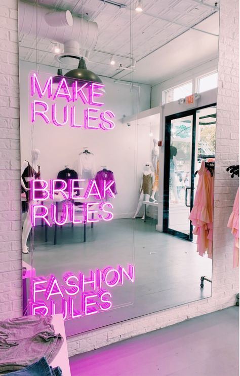 Store Neon Sign, Beauty Room Salon, Retail Space Design, Store Design Boutique, Neon Flex, Store Interiors, Salon Interior Design, Business Decor, Boutique Interior