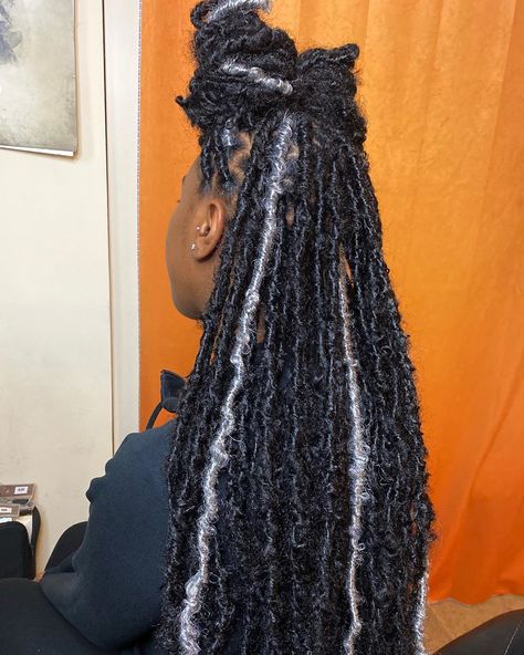 Gray And Black Locs, Black And Grey Locs, Black Locs, Black Boho, Boho Braids, Black And Gray, Protective Hairstyles, Locs, Classic Black