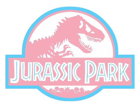 Jurassic Park Logo, Party Logo, World Party, Dino Birthday, Dino Party, Dinosaur Party, Slumber Parties, Girl Party, Pink Logo