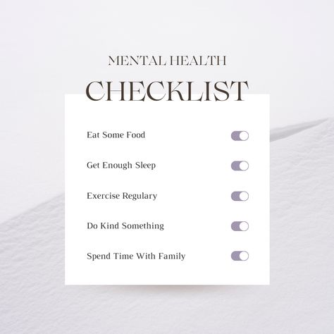 Purple Minimalist Mental Health Checklist Instagram Post Free Canva Template #goodware #luoffa #canva #template Checklist Instagram Post, Health Checklist, Purple Minimalist, Food Shots, Instagram Template Free, Checklist Template, Health Business, Cosmetic Shop, Perfume Design