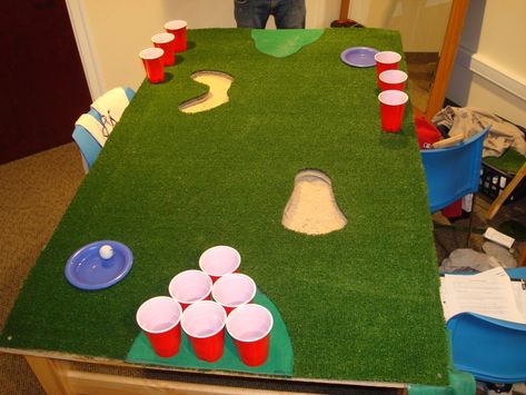 Backyard Party Ideas For Men, Backyard Party Ideas, Golf Party Games, Golf Party Foods, Golf Theme Party, Golf Funny, Man Cave Ideas, Golf Party Decorations, Golf Diy