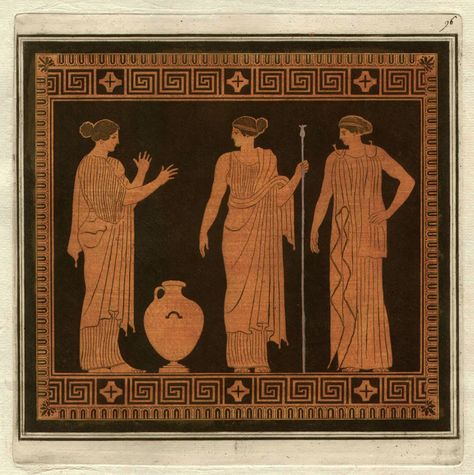 Pierre Francois Hugues D'Hancarville (author) - William Hamilton Classical Greek Vase-Painting Engraving For Sale at 1stDibs Greek Vase Painting, Old Greek Paintings, Greek Vase Art, Classical Greek Art, James Joyce Ulysses, Greek Artwork, Vase Illustration, Ancient Rituals, Greek Aesthetic