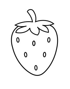 Strawberries Drawing Simple, Strawberry Outline, Fresa Dibujo, Strawberry Drawing, Outline Pictures, Strawberry Design, Ni Idea, Drawing For Beginners, Fun Diy Crafts