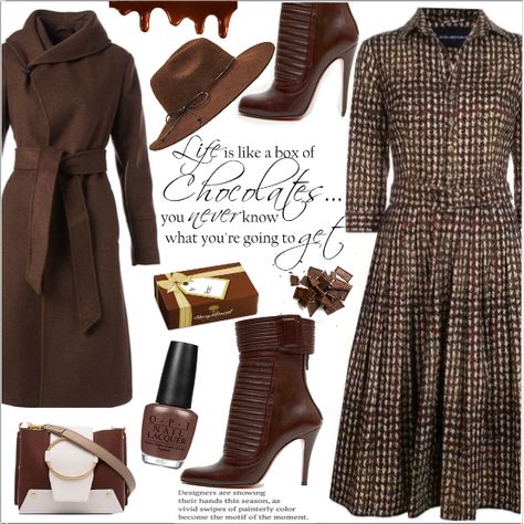 Fashion set Life Is Like A Box Of Chocolates.... created via Truffle Chocolate, Polyvore Dress, Lady Outfits, Set Life, Meeting Outfit, A Box Of Chocolates, Church Clothes, Box Chocolate, Box Of Chocolates