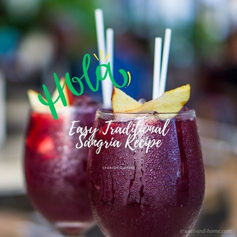 Authentic Spanish Sangria Recipe Sip on Spanish Tradition in Every Glass! Sangria's story goes way back! Picture this: we're in Spain, where the sun's shining bright, and folks want something refreshing. Way back when, people used to mix water with wine because, you know, wine can be pretty strong on its own. But, that wasn't super exciting.So, #AuthenticSangriaRecipe #ClassicSangria #FruityBeverage #HomemadeCocktail #RefreshingDrink #SpanishDrink #TraditionalRecipe Spanish Sangria Recipes Spain, Traditional Spanish Sangria Recipes, Spanish Sangria Recipes, Portuguese Sangria Recipe, Spanish Sangria, Barcelona Style, Homemade Cocktails, Sangria Recipe, Sangria Recipes