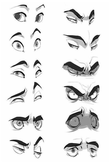 Scared Face, Facial Expressions Drawing, Angry Expression, Disgusted Face, Eye Expressions, Drawing Face Expressions, Eye Drawing Tutorials, Face Drawing Reference, Angry Face