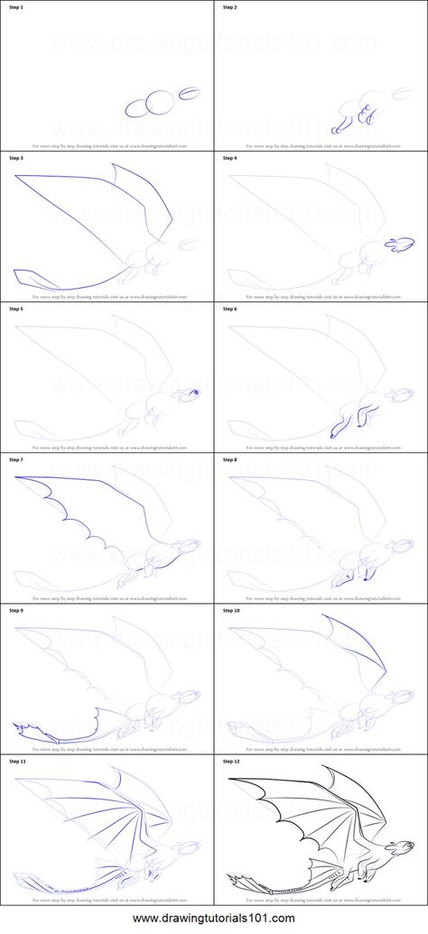 How to Draw Toothless Flying from How to Train Your Dragon printable step by step drawing sheet : DrawingTutorials101.com How To Draw Dragons From How To Train Your Dragon, Toothless Drawing Tutorial, How To Draw A Flying Dragon, Dragon Sketch Easy Step By Step, How To Train Your Dragon Flying, How To Draw Httyd Dragons, Toothless Drawing Reference, Drawing Dragons Easy Step By Step, Toothless Sketch Simple