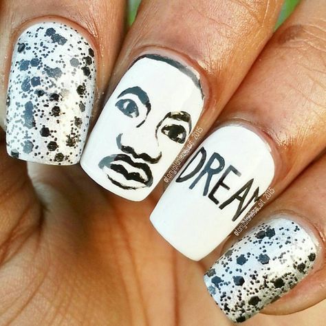 Winter Eye Makeup, King Nails, Infinity Nails, Seasonal Nails, Nail Stuff, Martin Luther King Day, Popular Nails, Cute Nail Art, Clean Nails