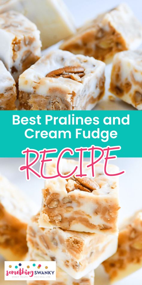 This pecan praline fudge recipe is a Southern tradition. Enjoy this rich and creamy pecan praline fudge recipe by making one batch of our easy to follow step-by-step instructions. See it here! Pecan Praline Fudge Recipe, Praline Fudge Recipe, Praline Fudge, Cream Fudge Recipe, Pumpkin Cupcake Recipes, Pralines And Cream, Starbucks Pumpkin Bread, Praline Recipe, Cream Fudge