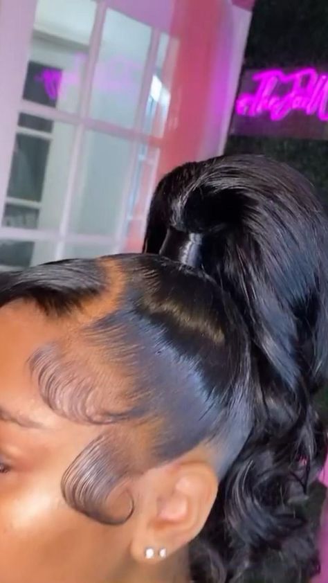 Hairstyles Weave Ponytail, Hairstyles Weave, Natural Hair Ponytail, High Ponytail Hairstyles, Weave Ponytail Hairstyles, Sleek Ponytail Hairstyles, Weave Ponytail, Birthday Hairstyles, Black Ponytail Hairstyles