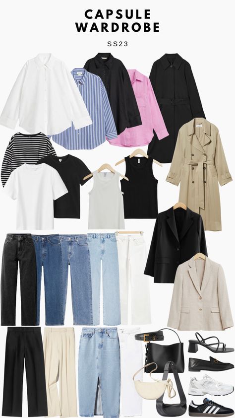 Basic Outfit Capsule, Basics Women Wardrobe, Tops For Capsule Wardrobe, Wordroab Essential, Minimalistic Fashion Style, Basic Outfits Wardrobe, Capsule Wardrobe Ideas Inspiration, Minimalist Wardrobe Capsule Women, Essential Basics Clothes