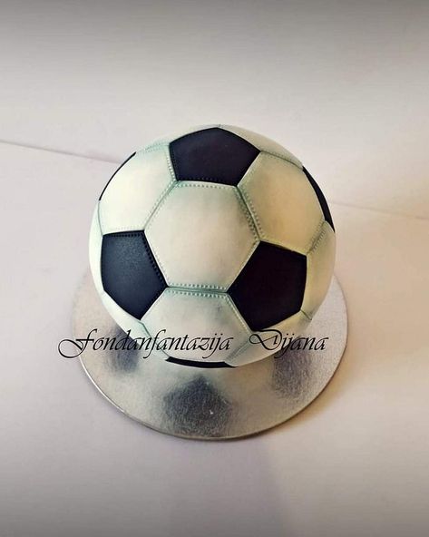 Argentina Soccer Cake, Soccer Ball Cake Ideas, How To Make A Soccer Ball Cake, Soccercake Soccer Birthday, 3d Soccer Ball Cake, Soccer Ball Cake, Sofia Cake, Ball Cake, Sport Cakes