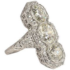 1900s Edwardian European Cut Diamonds Ring Bezel Diamond Rings, European Cut Diamond Ring, Edwardian Ring, Diamond Cocktail Ring, Beautiful Diamond Rings, Vintage Diamond Rings, Diamond Brooch, Diamonds Ring, Diamond Cocktail Rings