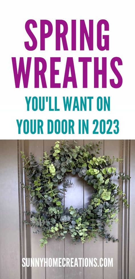 2023 Wreath Trends, Boho Wreaths For Front Door Spring, Spring Wreaths For Front Door Farmhouse, Spring Grapevine Wreath Ideas, Spring Wreaths 2024, Everyday Wreaths For Front Door, Grapevine Wreath Ideas, Spring Wreath Ideas, Porch Seating