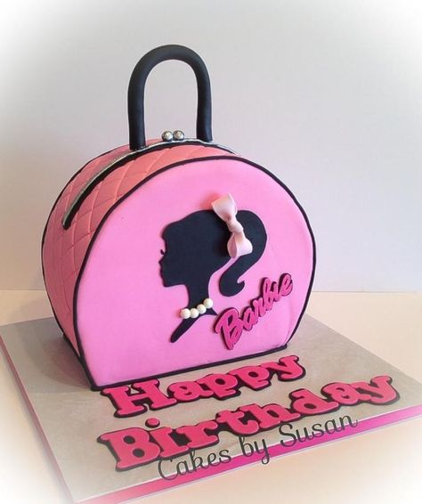 Barbie Purse Cake | Barbie Cake Ideas | Barbie Cake Designs | Barbie Cake | Barbie Gown Cake | Ken | Birthday Party | Birthday Cake for Girls | Barbie Princess Cake | Barbie Doll Cake | Barbie Doll Theme Cake | Repinned by @purplevelvetpro | www.purplevelvetproject.com Barbie Themed Cake, Barbie Purse, Barbie Birthday Party Ideas, Cake Barbie, Cowgirl Cakes, Barbie Bday, Pink Cake Pops, Handbag Cakes, Barbie Birthday Cake