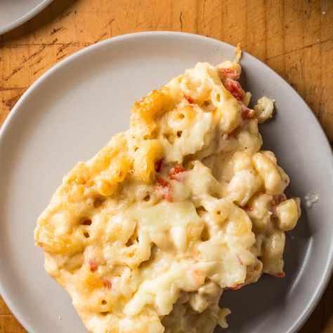 Pimento Mac and Cheese | America's Test Kitchen Recipe Pimento Mac And Cheese, Cooks Country, Donut Toppings, Cookie Toppings, Country Recipes, Country Magazine, America's Test Kitchen Recipes, Pimento Cheese, Southern Food