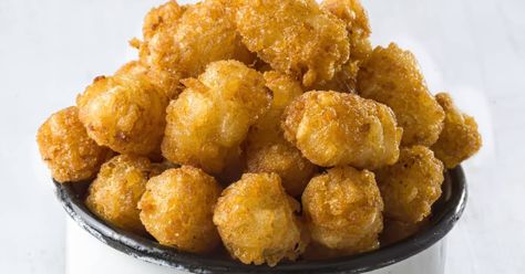 Tater Kegs: The Oversized Bar Snack That Leaves Tater Tots In The Dust Potato Kegs, Tater Kegs Recipe, Tater Tot Bacon Appetizers, Bacon Tater Tots Appetizers, Homemade Tater Tots Damn Delicious, Tater Kegs, Tatter Tots Breakfast Casserole, Truffle Tater Tots, Totchos Recipe