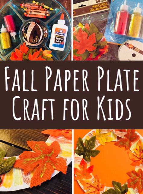 Easy fall paper plate craft for kids using Dollar Tree supplies! #fallcraftsforkidspreschool #fallcraftsforkids #fallcraftsfortoddlers #paperplatecrafts Fall Wreath Craft Preschool, Craft For Classroom, Paper Plate Wreath, Plate Wreath, Fall Crafts For Toddlers, Preschool Craft Activities, Paper Plate Craft, Easy Fall Wreaths, Paper Plate Crafts For Kids